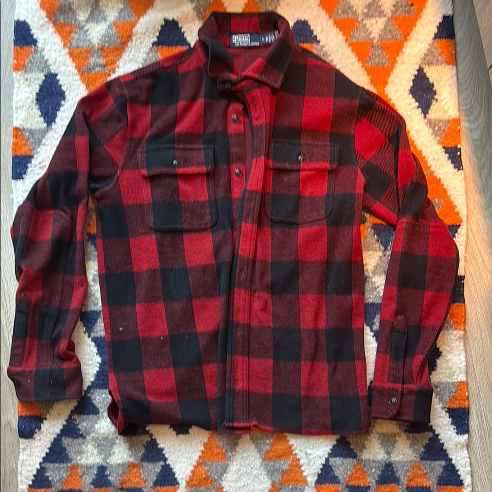 Buffalo Plaid Flannel Shirt - Red and Black